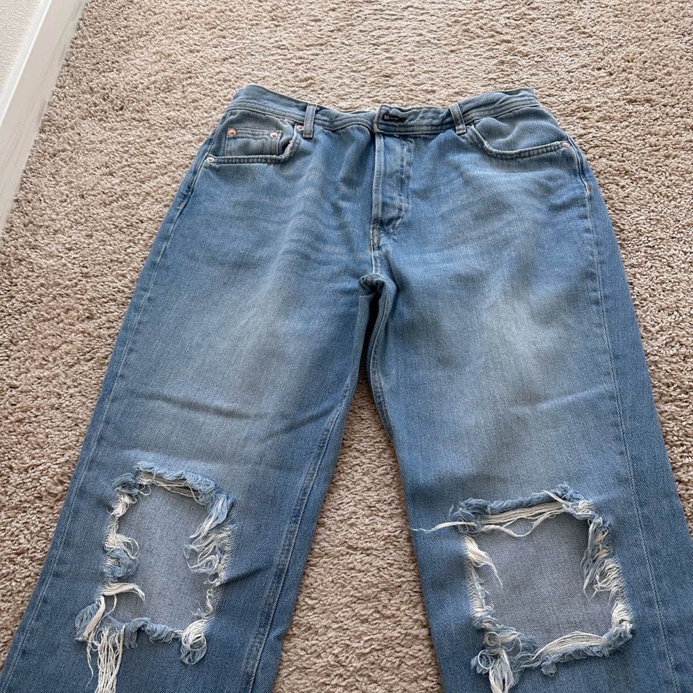 Free people baggy boyfriend jeans